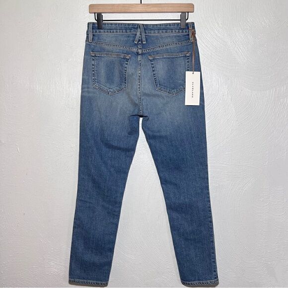 SLVRLAKE Lou Lou Mid Rise Slim Jeans in Catalina Wash - Picture 4 of 10